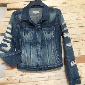 Denim & Supply Ralph Lauren Women’s Distressed Denim Jean Jacket Petite size S/P